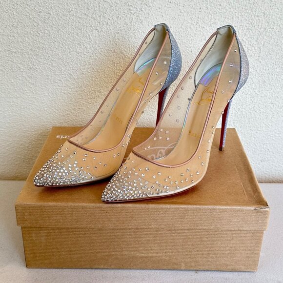 Christian Louboutin Shoes - Christian Louboutin Mini Glitter Follies Strass Pump